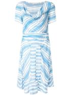 Altuzarra Lucia Stripe Cowl Dress - Blue