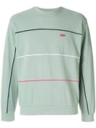 Supreme Multicoloured Piping Pique Jumper - Green