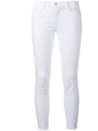 J Brand Cropped Jeans, Women's, Size: 27, White, Cotton/polyester/spandex/elastane
