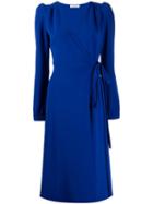 P.a.r.o.s.h. Fitted Wrap Dress - Blue