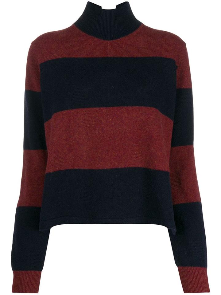 Ps Paul Smith Large Stripes Jumper - Blue