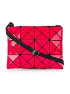 Bao Bao Issey Miyake Triangular Applique Satchel - Pink & Purple