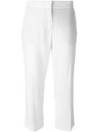 Lanvin Cropped Trousers, Women's, Size: 38, White, Spandex/elastane/viscose
