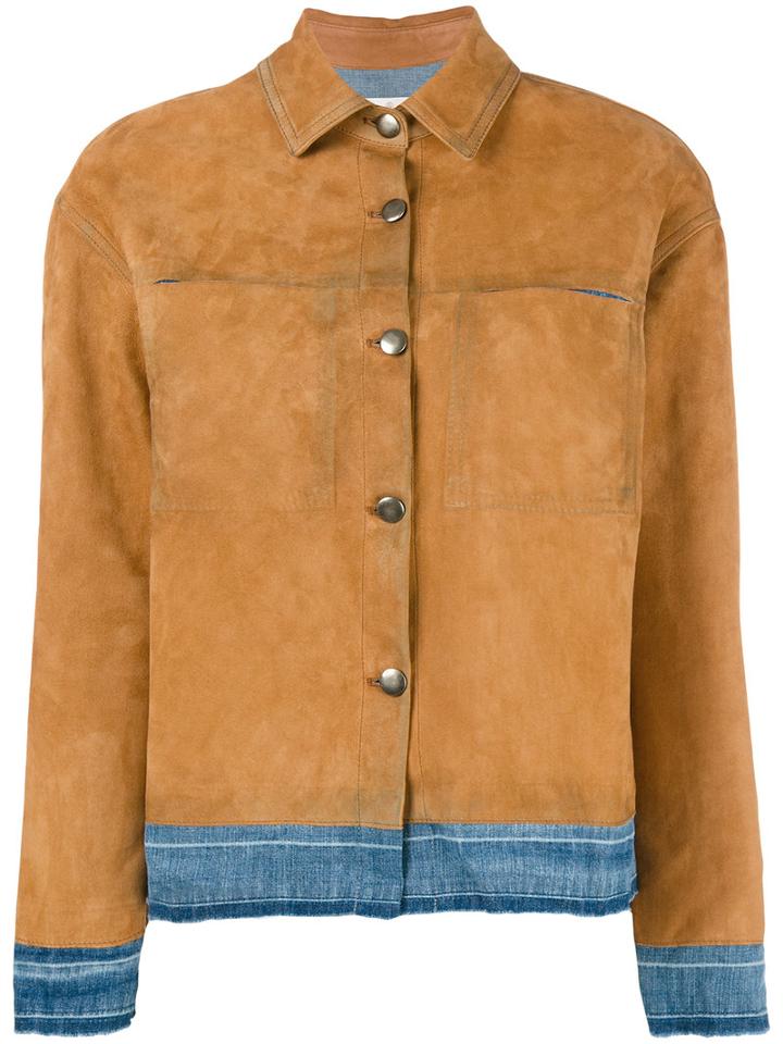 Golden Goose Deluxe Brand Bernhardt Jacket, Women's, Size: Xs, Brown, Cotton/leather