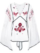 Vita Kin Embroidered Bohemian Style Blouse - White