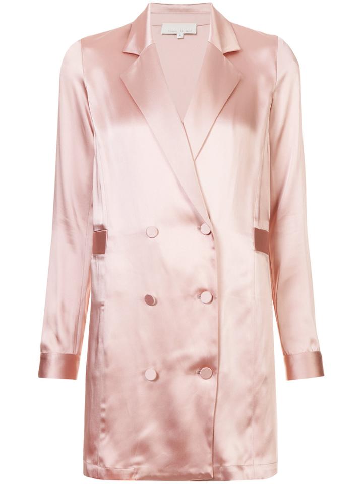 Fleur Du Mal Fitted Blazer Dress - Pink & Purple