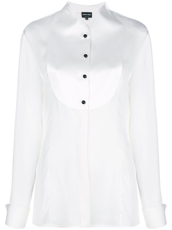 Giorgio Armani Bib Shirt - White