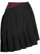 Calvin Klein 205w39nyc Double Pleated Mini Skirt - Black
