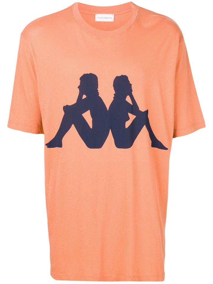 Faith Connexion Logo Print T-shirt - Yellow & Orange