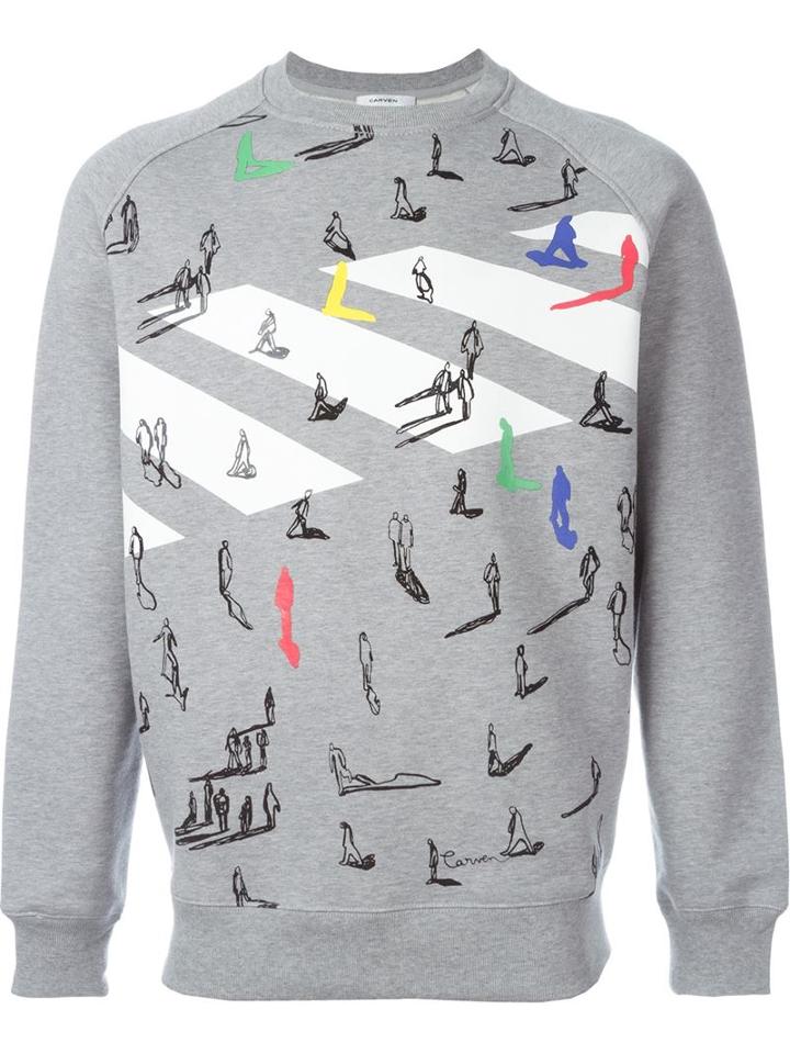 Carven Front Print Sweatshirt