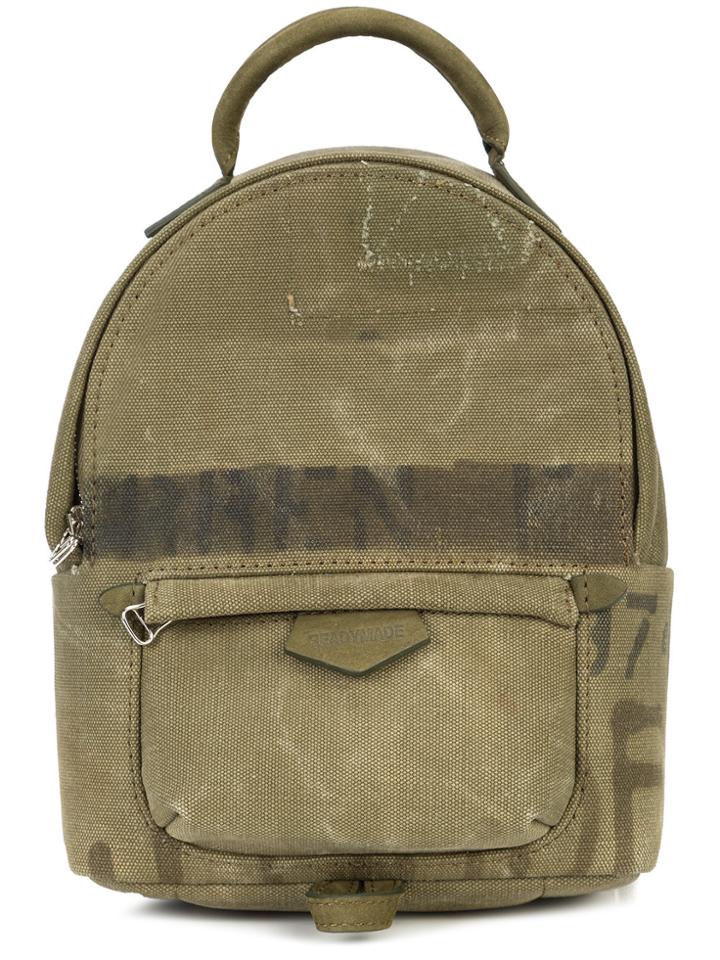 Readymade Army Style Mini Backpack - Green