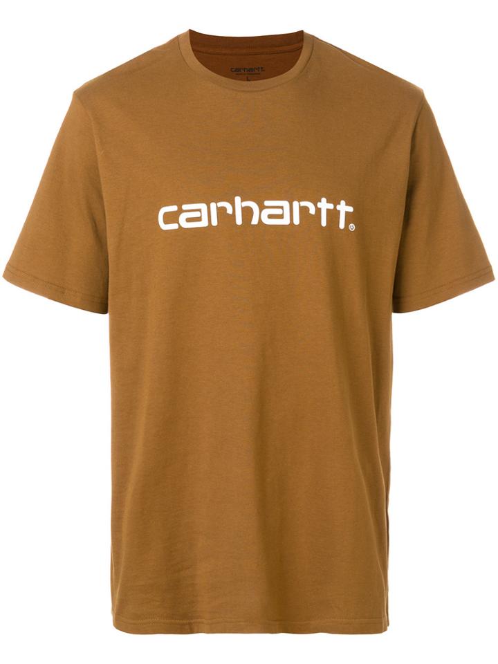 Carhartt Logo T-shirt - Brown