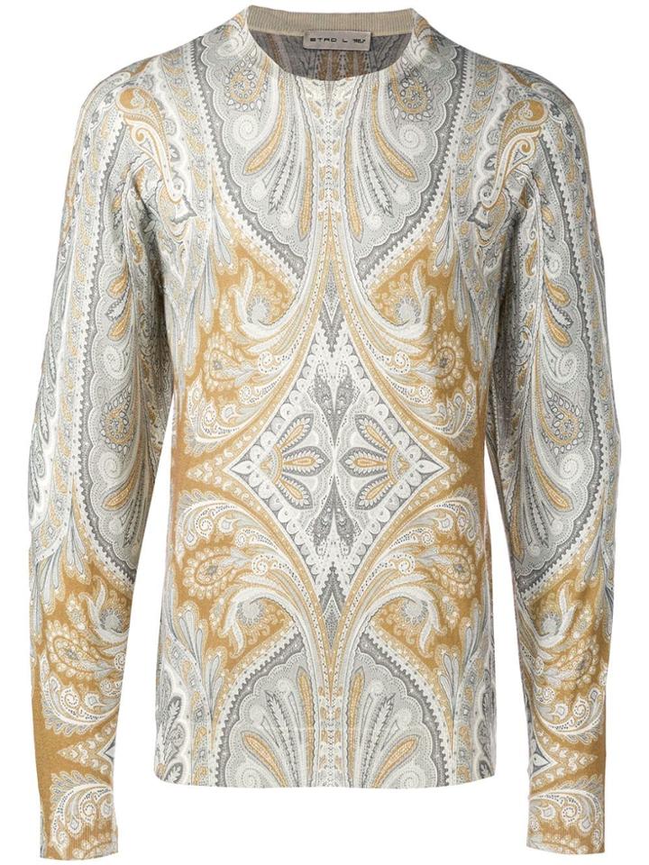 Etro Paisley Jumper - Grey