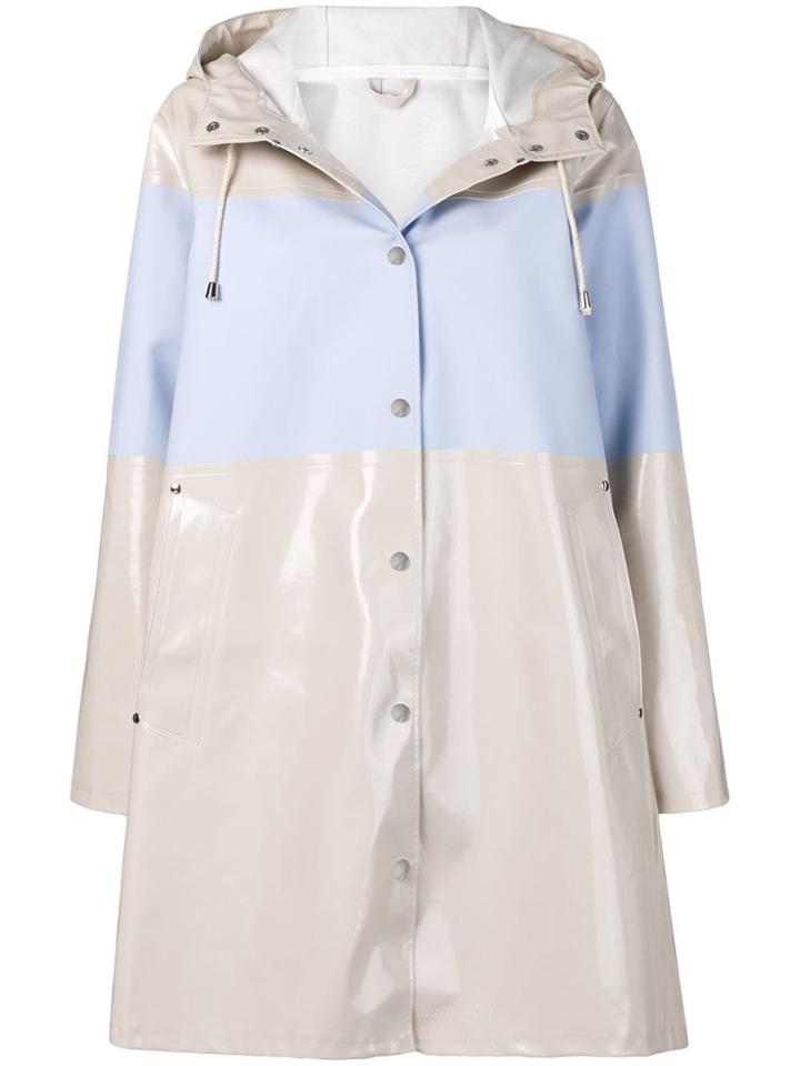 Stutterheim Mosebacke Stripe Raincoat - Neutrals