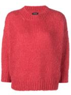 Isabel Marant Long-sleeve Fitted Sweater - Red