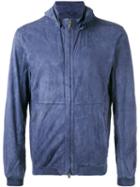 Desa Collection - Hooded Bomber Jacket - Men - Calf Leather - 54, Blue, Calf Leather