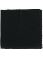 Rundholz Cut Out Trim Scarf, Women's, Black, Cashmere/merino