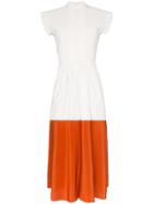 Chloé Contrast-hem Shirt Dress - White