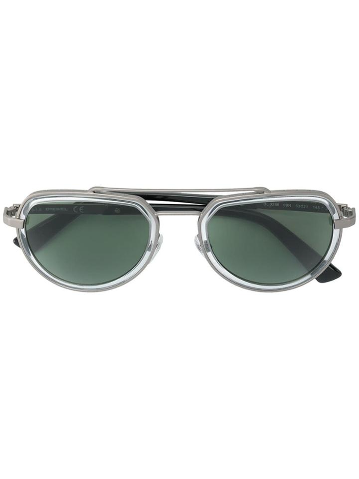 Diesel Aviator Frame Sunglasses - Grey