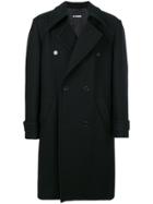 Raf Simons Double Breasted Coat - Black