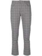 Isabel Marant Étoile - Checked Cropped Trousers - Women - Cotton/spandex/elastane - 34, Grey, Cotton/spandex/elastane