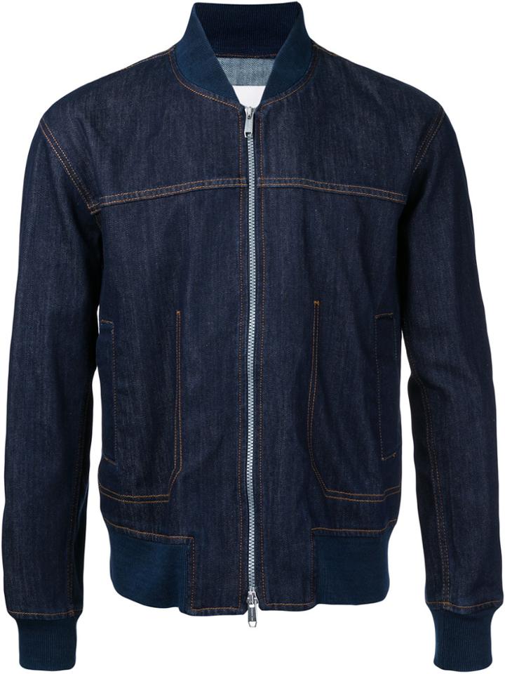 Cerruti 1881 Denim Bomber Jacket - Blue