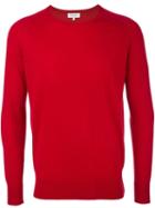 Paul & Joe Crew Neck Pullover, Men's, Size: Small, Red, Polyamide/viscose/merino