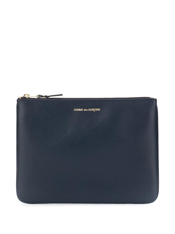Comme Des Garçons Zip Up Pouch - Blue