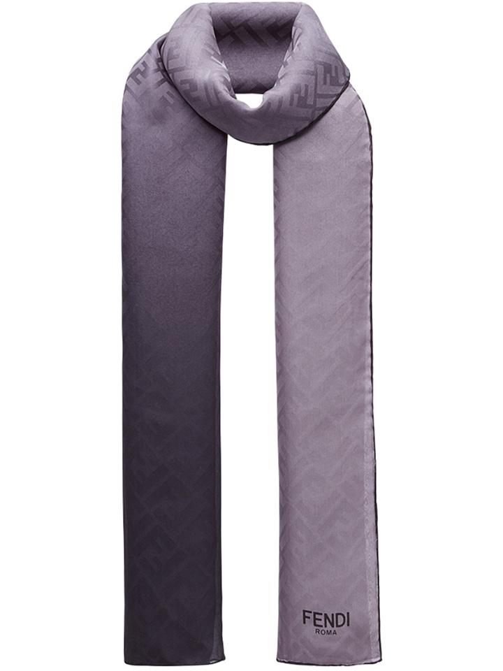 Fendi Monogramed Scarf - Black