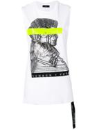 Diesel Statue Patch Tank Top - 100 White