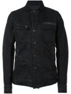 11 By Boris Bidjan Saberi Flap Pockets Buttoned Jacket, Men's, Size: Medium, Black, Cotton