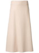 Studio Nicholson Midi A-line Skirt, Women's, Size: 2, Brown, Polyamide/cashmere/virgin Wool