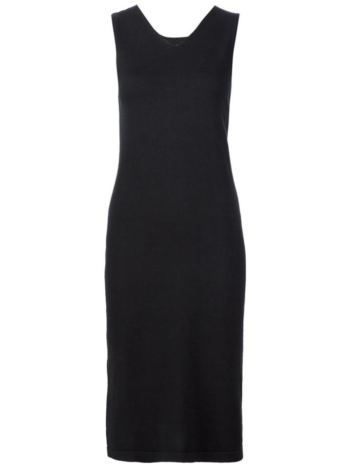 321 Lateral Slit Tank Dress, Women's, Size: Small, Black, Cotton