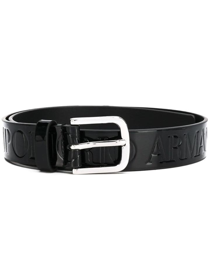 Emporio Armani Buckle Belt - Black