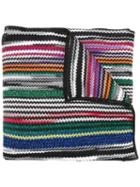 Missoni Striped Knitted Scarf, Women's, Cupro/viscose/polyester