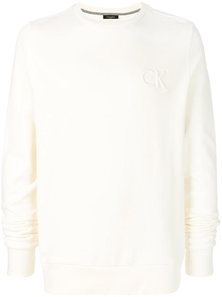 Calvin Klein Jeans Embossed Logo Sweatshirt - Nude & Neutrals
