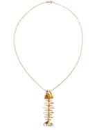 Kamushki Sapphire Fish Bone Necklace