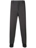 Neil Barrett Gathered Ankle Tailored Trousers - Grey