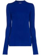 Marques'almeida Slim Fit Merino Wool Knit Top - Blue