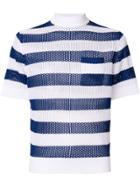 Prada Knitted Stripe T-shirt - Blue