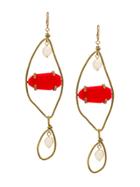Marni Hook On Earrings - Red