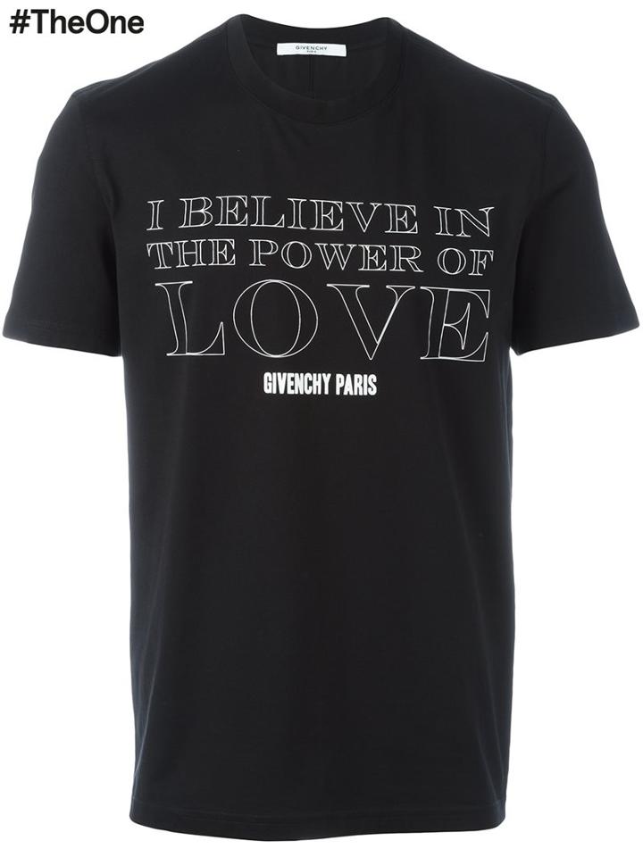 Givenchy Power Of Love Short Sleeve T-shirt, Men's, Size: Xl, Black, Cotton