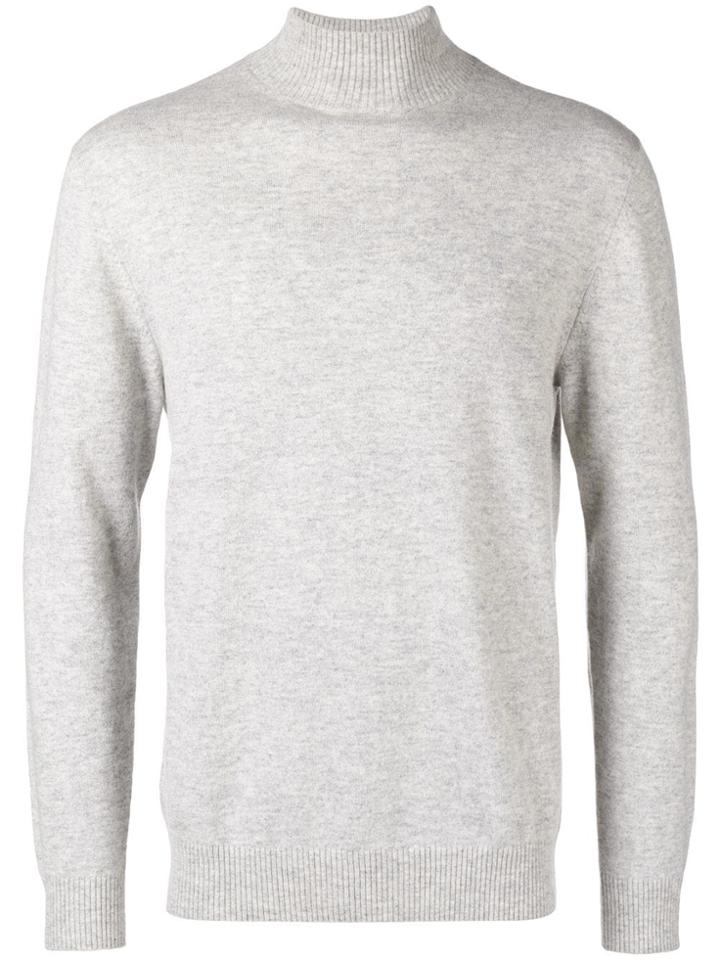 N.peal Turtleneck Fitted Sweater - Grey