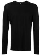 John Varvatos Crew Neck Jumper, Size: Xxl, Black, Merino