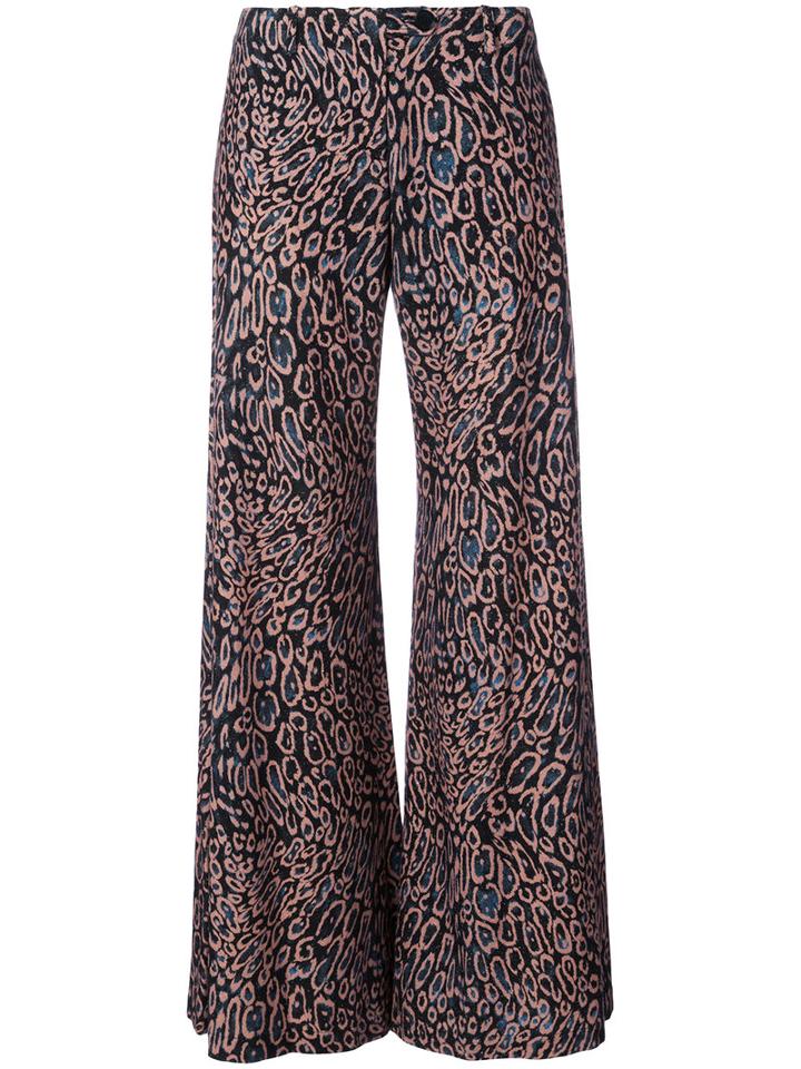Raquel Allegra - Wide Leg Flared Trousers - Women - Silk - 0, Silk