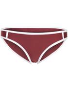 Duskii Contrast Edge Bikini Bottoms - Red