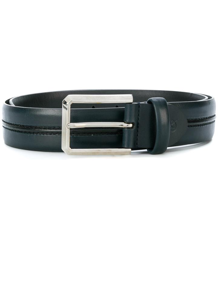 Canali Stitched Belt - Blue