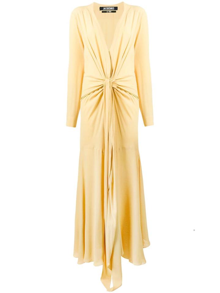 Jacquemus Long Flared Dress - Yellow & Orange