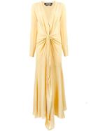 Jacquemus Long Flared Dress - Yellow & Orange