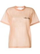 Helmut Lang In Lang With Trust Sheer T-shirt - Neutrals